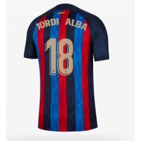 Herren Fußballbekleidung Barcelona Jordi Alba #18 Heimtrikot 2022-23 Kurzarm